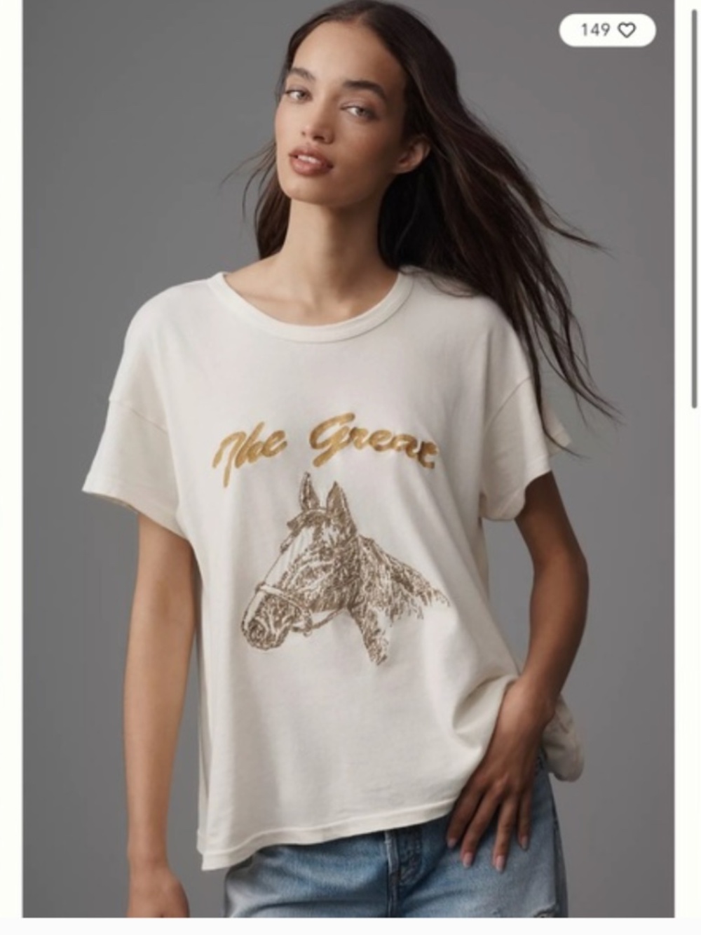 NWT The GREAT Horse Graphic T-Shirt